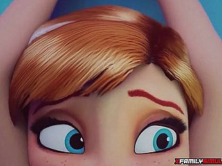 Mrożone Elsa masturbacja z kostki lodu