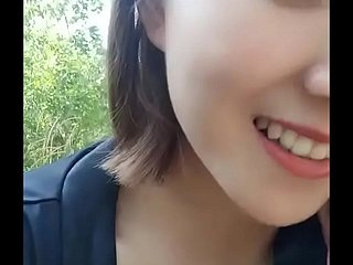 Chinese Twitter Mädchen Sex im Freien 2