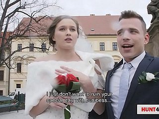 puta la novia frente al futuro esposo