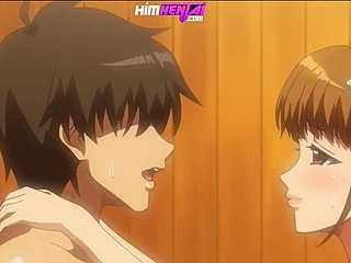 Anime Hentai fucked trong phòng tắm với một brush quỷ anime-Hentai !!!