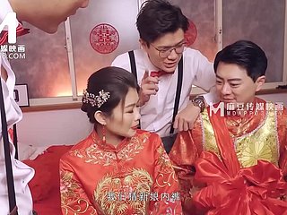 ModelMedia Asia-Lewd Wedding Scene-Liang Yun Fei-MD-0232-beste originele Azië-porno photograph