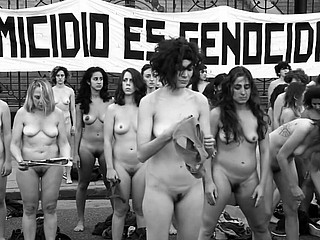 protesta desnuda en Argentina